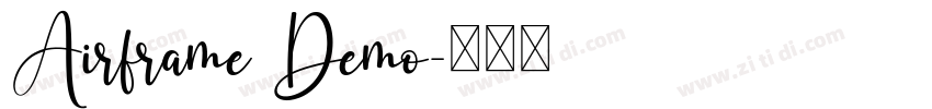 Airframe Demo字体转换